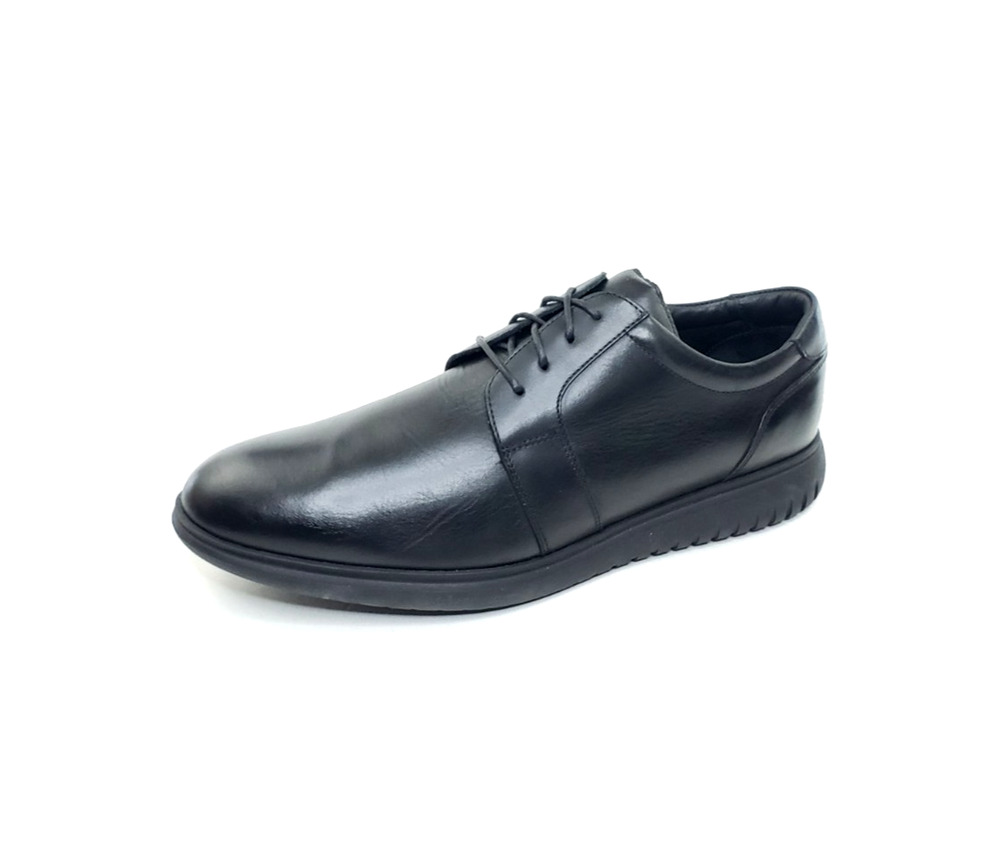 Aquatalia Mens Plain Toe Oxford Dress Shoes Black Leather Lace Up Size 12